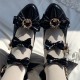 Letter From Cloud Showa Doll Low Heel Shoes(8 Colours/Full Payment Without Shipping)